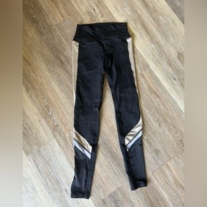 Alo leggings black and sheer side